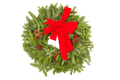 East meets West Decorated Wreath (Fraser, Noble, Cedar) - 22"